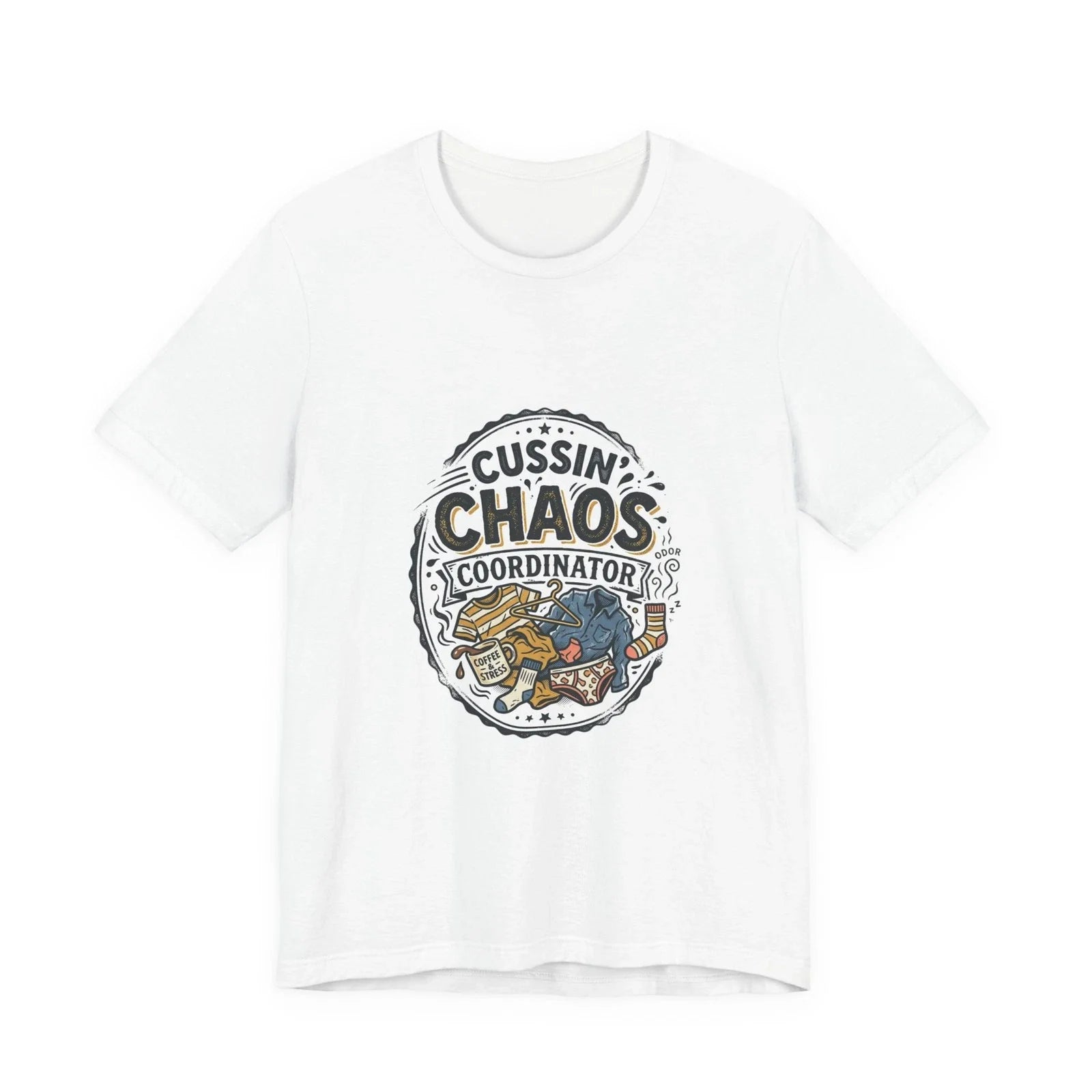 Cussin' Chaos Coordinator Tee | silly goose, wholesome meme Unisex T-shirt, Sweatshirt, Hoodie, Long Sleeve Tee - T-Shirt, Sweatshirt, Hoodie