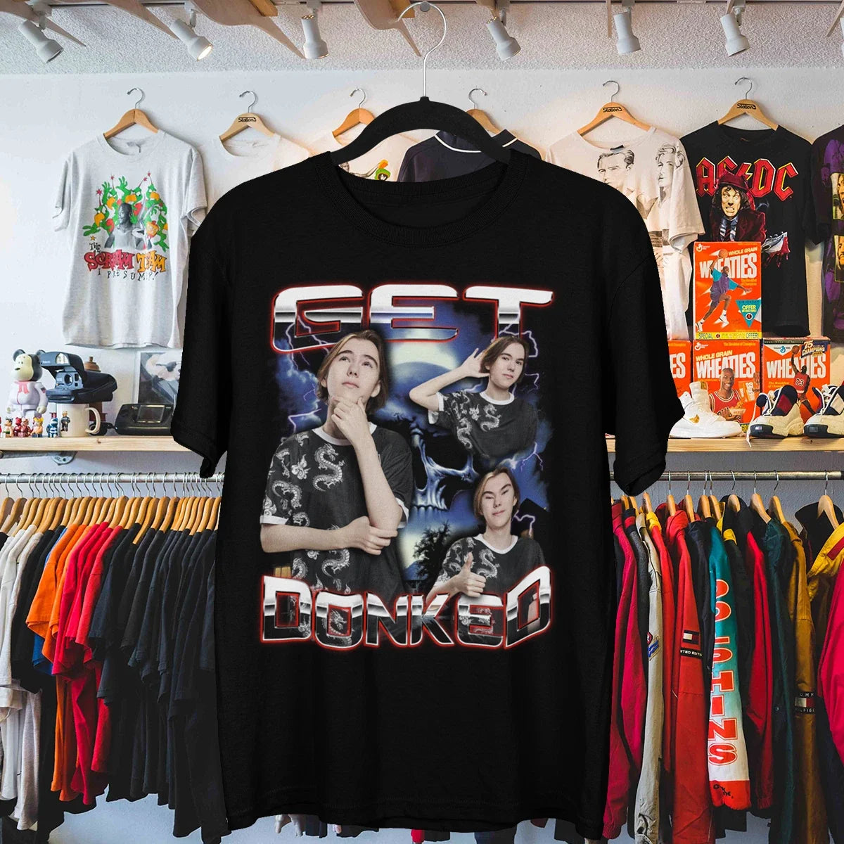 CS2 Donk "Get Donked" T-Shirt  Team Spirit - CS 1.6 Esports 90s Bootleg T-Shirt Unisex T-shirt, Sweatshirt, Hoodie, Long Sleeve Tee - T-Shirt, Sweatshirt, Hoodie