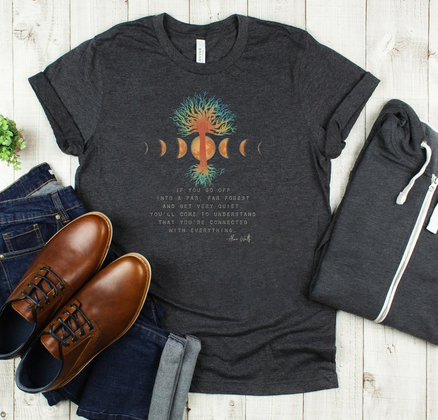 ALAN WATTS SHIRT philosophy tee tree shirt nature lover gift universe spiritual Unisex T-shirt, Sweatshirt, Hoodie, Long Sleeve Tee - T-Shirt, Sweatshirt, Hoodie