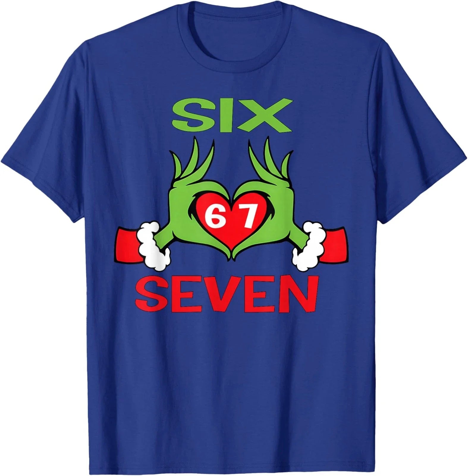 Six Seven Hands Gen Z Meme Slang Xmas Christmas Unisex T-Shirt Unisex T-shirt, Sweatshirt, Hoodie, Long Sleeve Tee - T-Shirt, Sweatshirt, Hoodie
