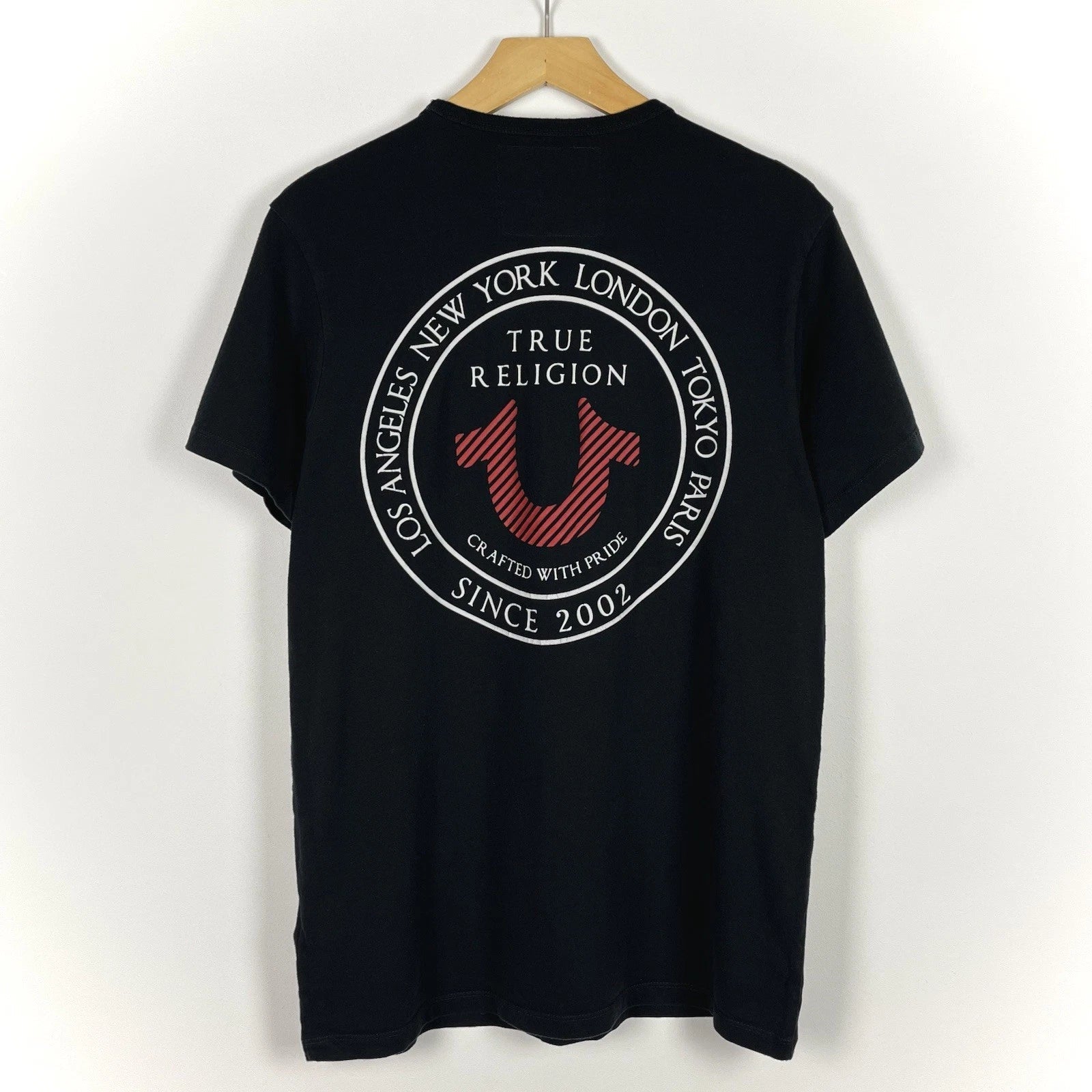 True Religion TRCWP PUFF Y2K Short Sleeve T Shirt Black Size Large Streetwear OG Unisex T-shirt, Sweatshirt, Hoodie, Long Sleeve Tee - T-Shirt, Sweatshirt, Hoodie
