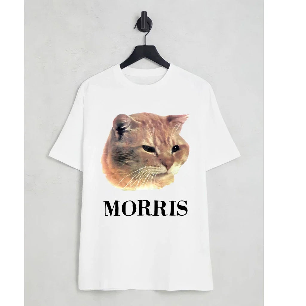 Vintage 80s Morris the Cat Advertising Photo Print T-Shirt Unisex T-shirt, Sweatshirt, Hoodie, Long Sleeve Tee - T-Shirt, Sweatshirt, Hoodie