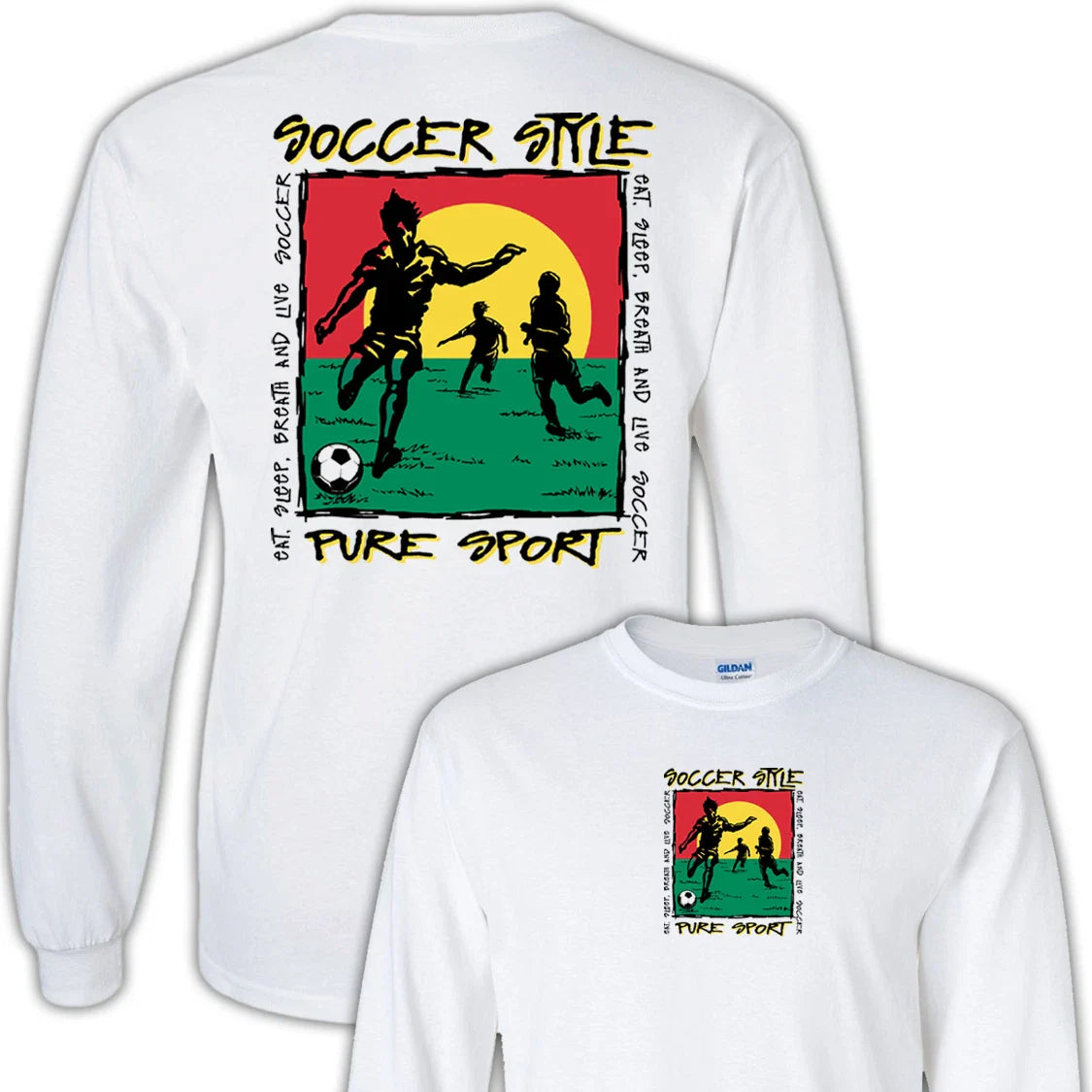 Soccer Style T-Shirt Jersey Long Sleeve or Short Sleeve New Youth & Adult Sizes Unisex T-shirt, Sweatshirt, Hoodie, Long Sleeve Tee - T-Shirt, Sweatshirt, Hoodie