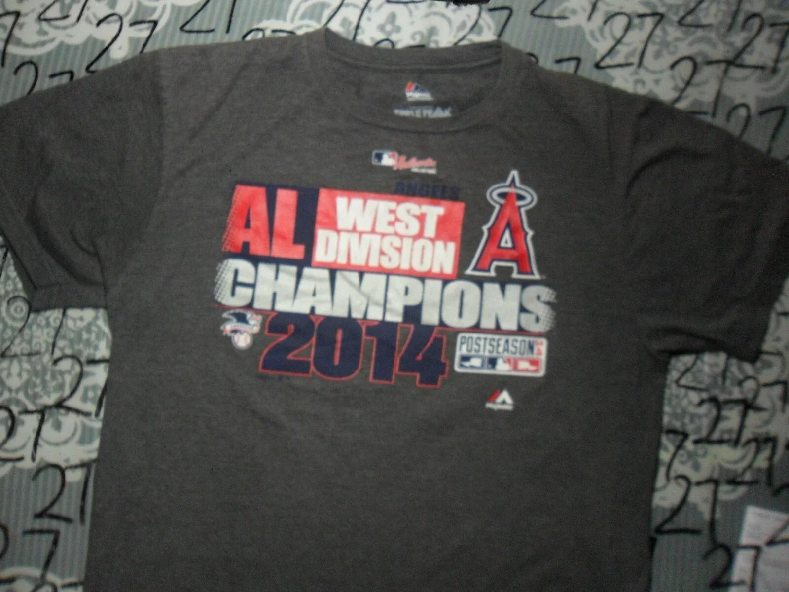 Large Angles West Division Champions Post Season 2014 (lightly cracked) T Shirt Unisex T-shirt, Sweatshirt, Hoodie, Long Sleeve Tee - T-Shirt, Sweatshirt, Hoodie