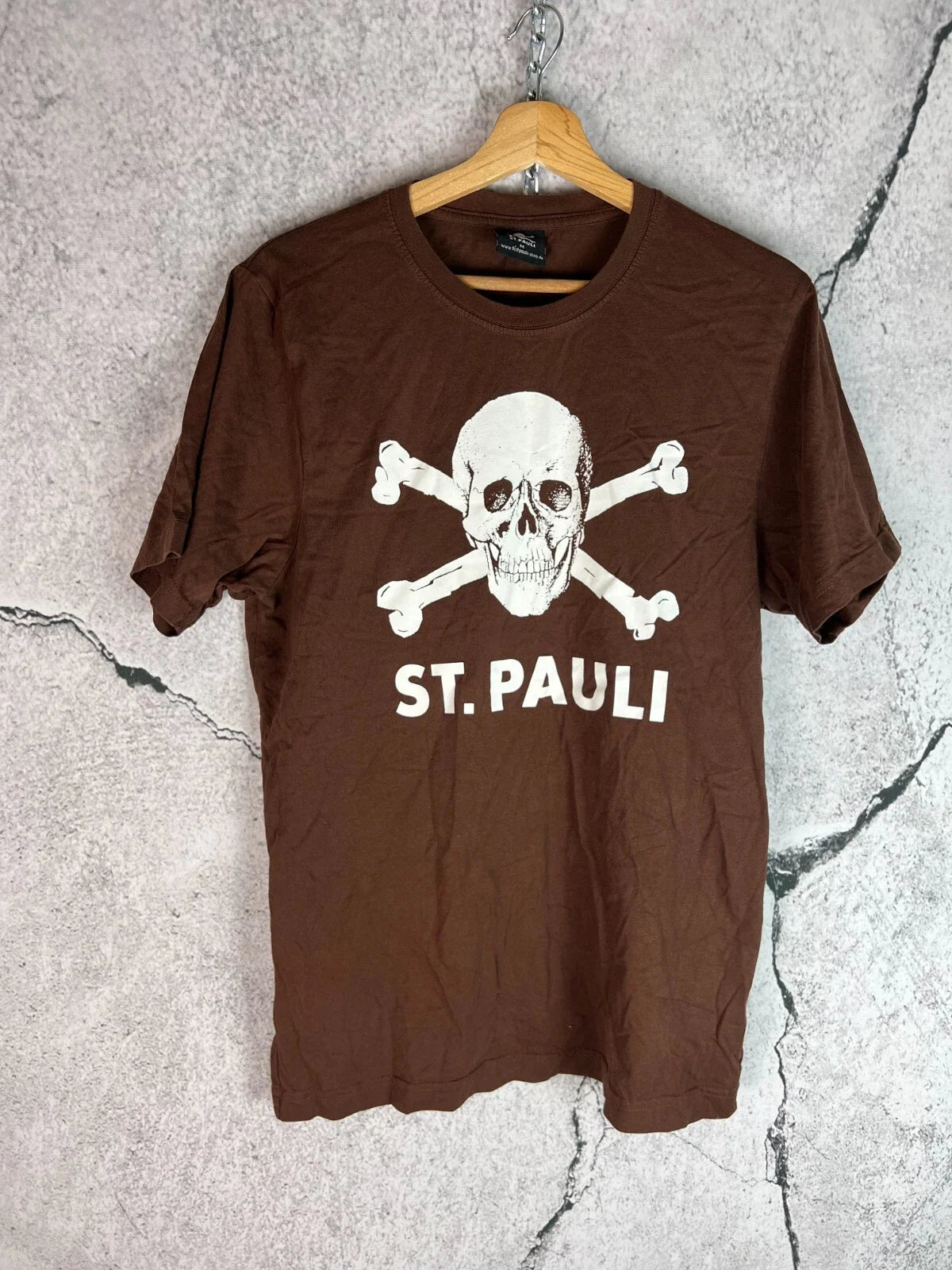 Vintage St Pauli Soccer Team Football Tshirt Skull Spell Out Logo M Unisex T-shirt, Sweatshirt, Hoodie, Long Sleeve Tee - T-Shirt, Sweatshirt, Hoodie