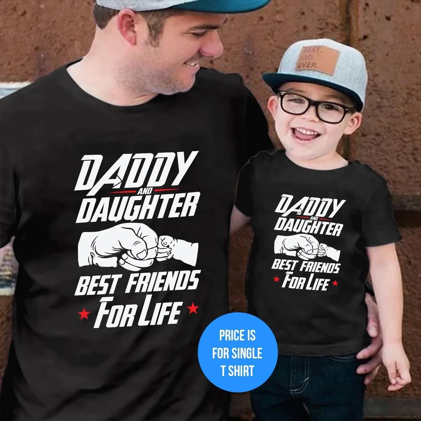 T-SHIRT (1117) Daddy And Daughter Best friend for life Father's Day Gift Tshirt Unisex T-shirt, Sweatshirt, Hoodie, Long Sleeve Tee - T-Shirt, Sweatshirt, Hoodie