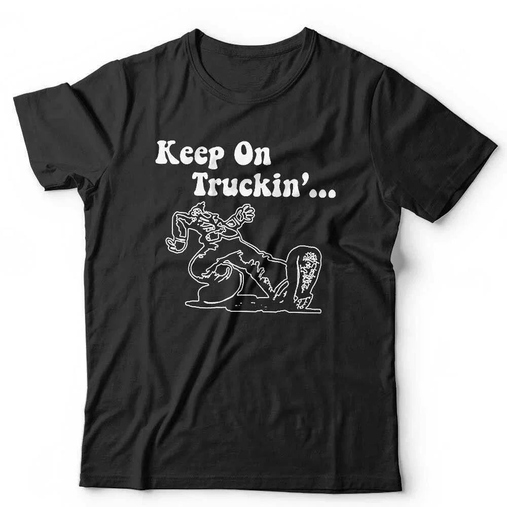Keep On Truckin' Tshirt Unisex - Crumb Comic Cartoon 70's Fathers Day Retro Gift Unisex T-shirt, Sweatshirt, Hoodie, Long Sleeve Tee - T-Shirt, Sweatshirt, Hoodie