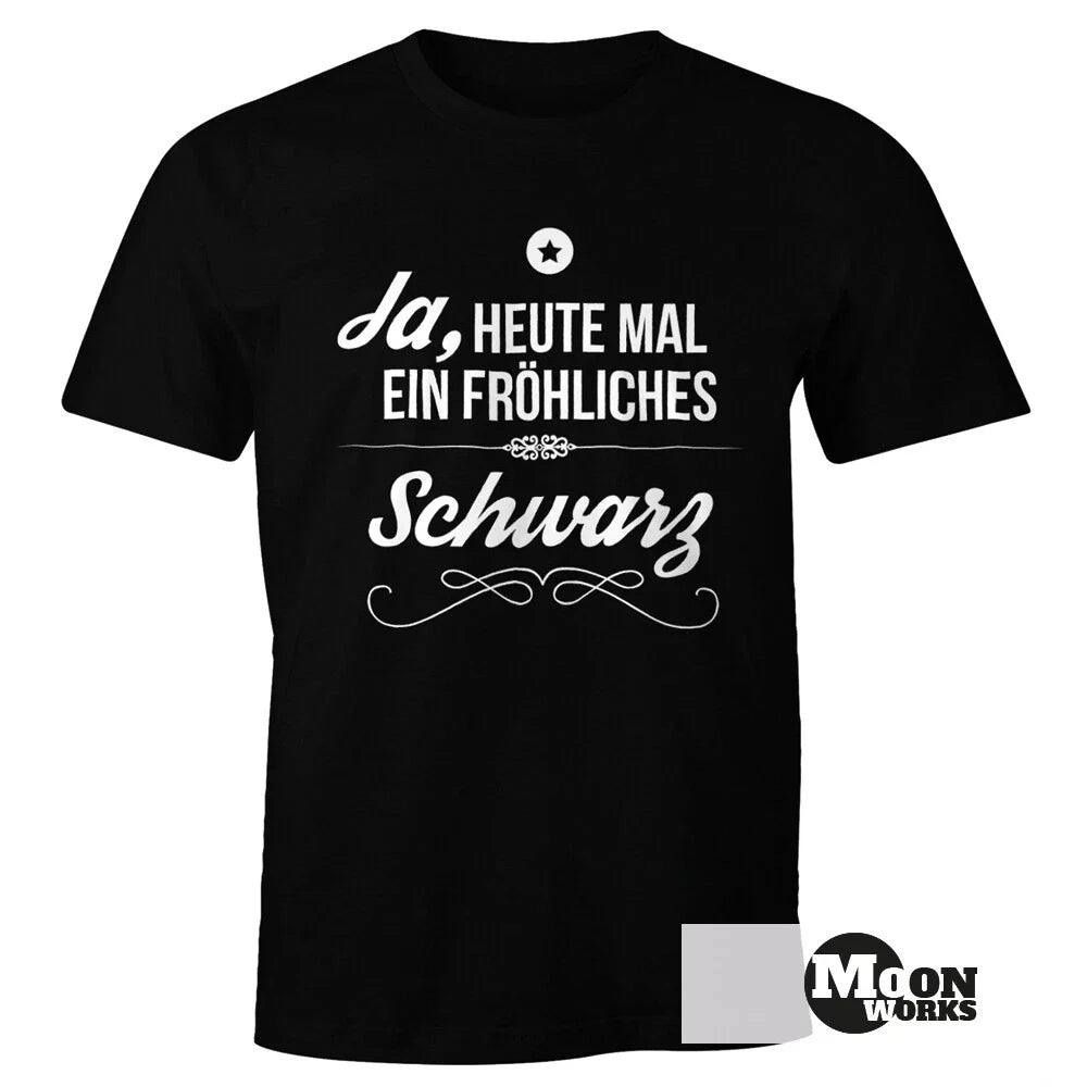 Men's T-Shirt Yes today a happy black saying shirt funny Moonworks Unisex T-shirt, Sweatshirt, Hoodie, Long Sleeve Tee - T-Shirt, Sweatshirt, Hoodie