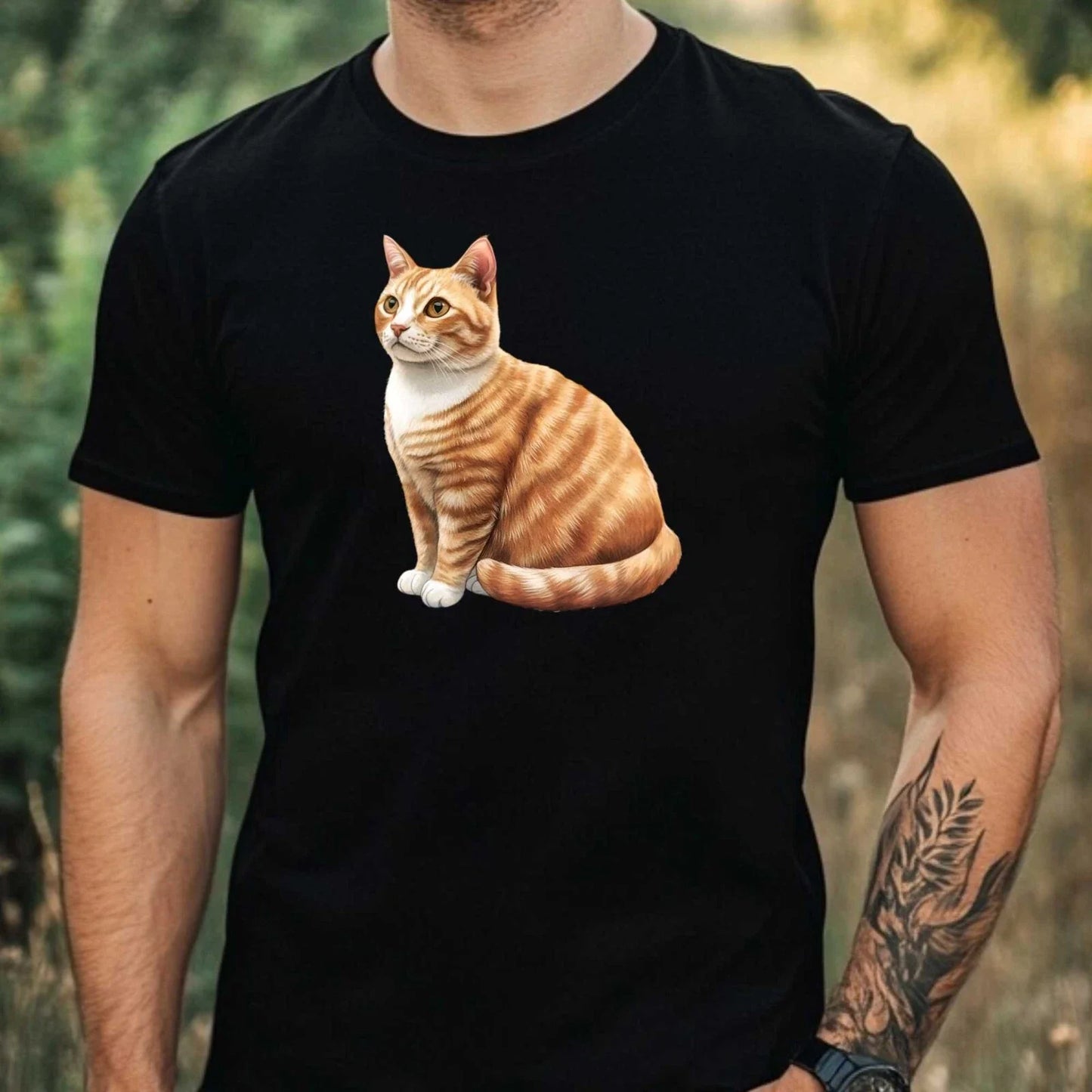 Mens Watercolour Cat Breed Motif Cotton T-Shirt Size XS to 5XL Unisex T-shirt, Sweatshirt, Hoodie, Long Sleeve Tee - T-Shirt, Sweatshirt, Hoodie