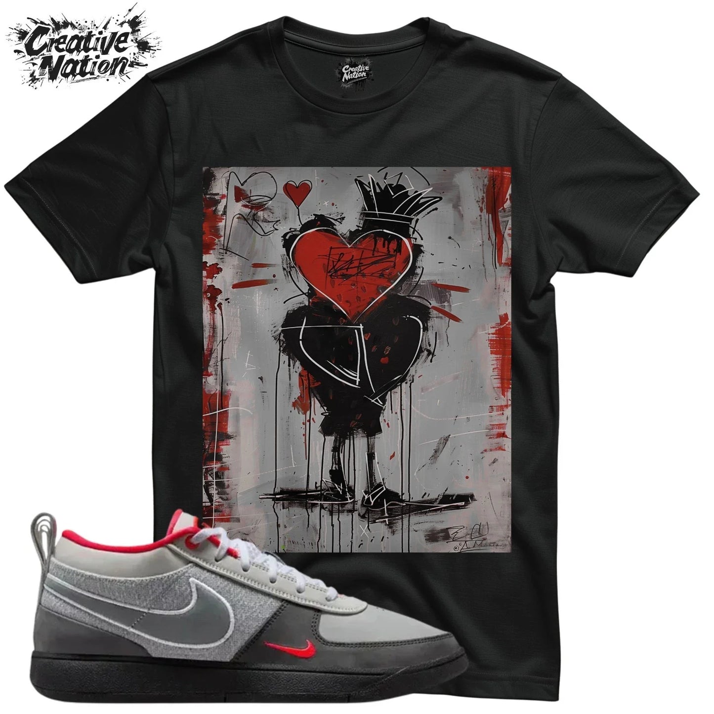 Shirt To Match 1 Unisex Tee Sneaker Shirt Heart Shirt Unisex T-shirt, Sweatshirt, Hoodie, Long Sleeve Tee - T-Shirt, Sweatshirt, Hoodie