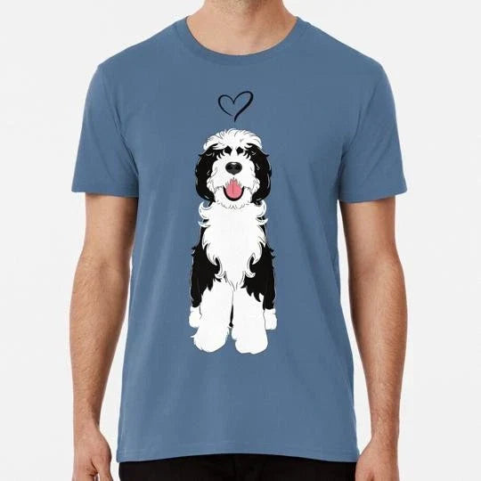 Love Black And White Sheepadoodle 1 Size S to 5XL Made in the USA T-Shirt Unisex T-shirt, Sweatshirt, Hoodie, Long Sleeve Tee - T-Shirt, Sweatshirt, Hoodie