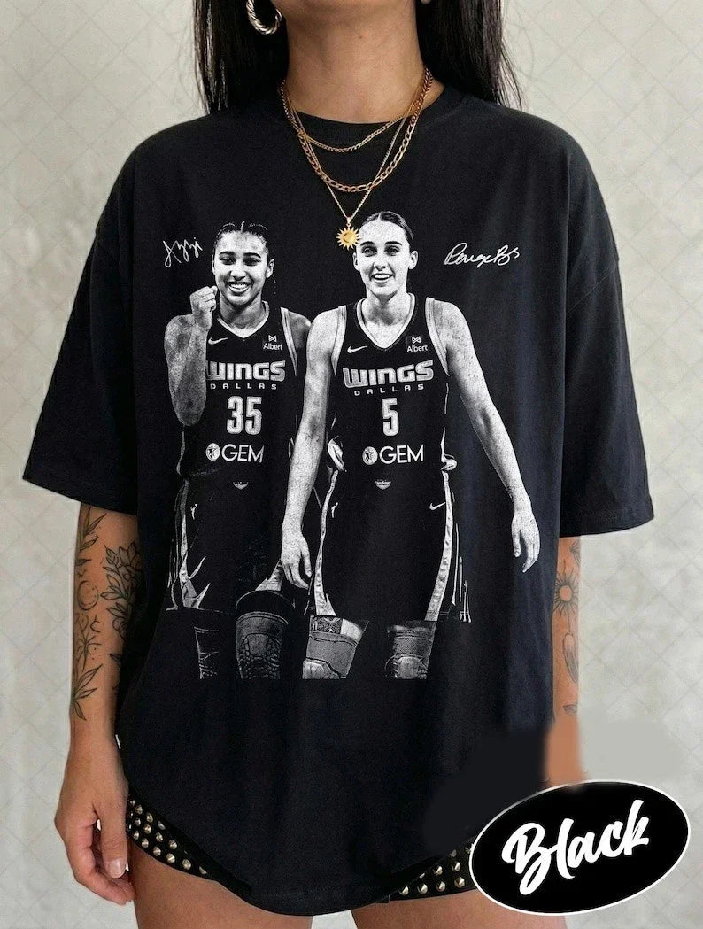 Paige Bueckers Azzi Fudd Shirt, Vintage Basketball Tee T-Shirt, Gift Unisex T-shirt, Sweatshirt, Hoodie, Long Sleeve Tee - T-Shirt, Sweatshirt, Hoodie