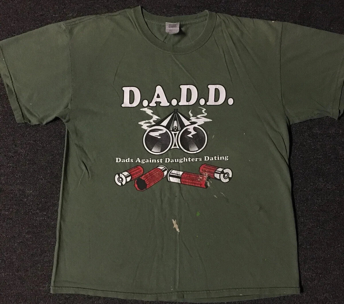 Vtg DADD Dads Against Daughters Dating Faded Paint Shirt M Funny Joke Grunge 90s Unisex T-shirt, Sweatshirt, Hoodie, Long Sleeve Tee - T-Shirt, Sweatshirt, Hoodie