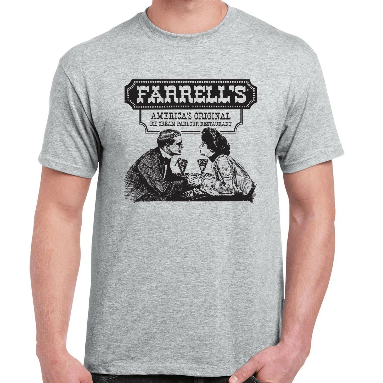 Farrell's Ice Cream Parlour T-Shirt - Defunct Restaurant Chain - 100% Cotton Unisex T-shirt, Sweatshirt, Hoodie, Long Sleeve Tee - T-Shirt, Sweatshirt, Hoodie