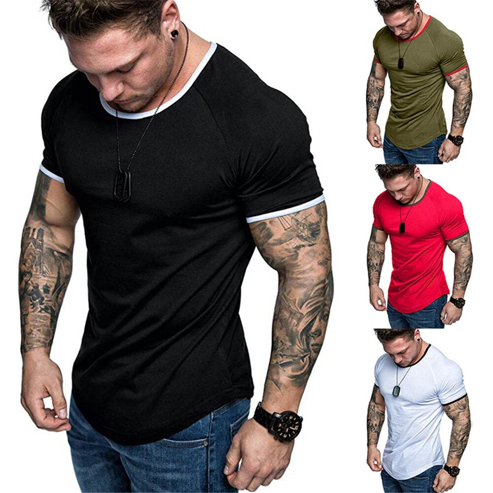 Men Short Sleeve Tops T-shirt Baggy Fit Sport Gym Muscle Tee Workout Training Unisex T-shirt, Sweatshirt, Hoodie, Long Sleeve Tee - T-Shirt, Sweatshirt, Hoodie