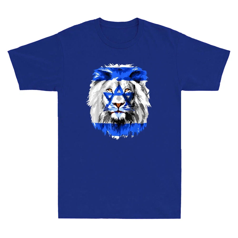 Flag of Israel Lion Jewish Israel Flag Stand With Israel Vintage Men's T-shirt Unisex T-shirt, Sweatshirt, Hoodie, Long Sleeve Tee - T-Shirt, Sweatshirt, Hoodie