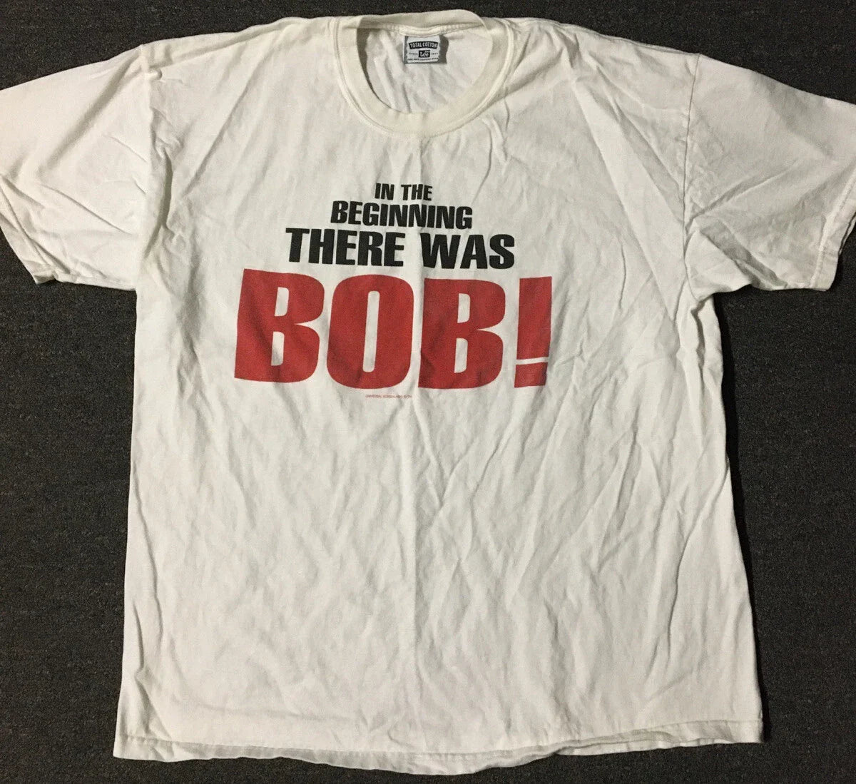 Vtg 90s In The Beginning There Was Bob! Shirt XL Funny Joke Dad Comedy Birthday Unisex T-shirt, Sweatshirt, Hoodie, Long Sleeve Tee - T-Shirt, Sweatshirt, Hoodie