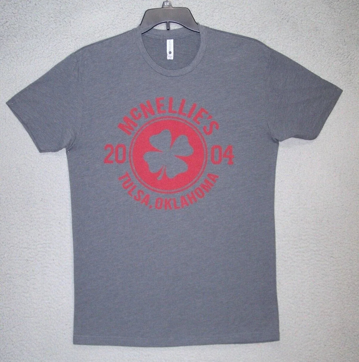 McNELLIES Shirt Adult Large Gray Graphic Tulsa Oklahoma Short Sleeve Beer Mens Unisex T-shirt, Sweatshirt, Hoodie, Long Sleeve Tee - T-Shirt, Sweatshirt, Hoodie