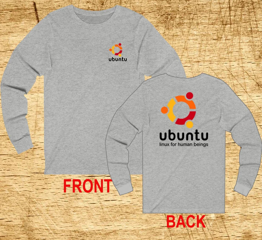 Ubuntu Linux Men's Grey Size S-2XL Unisex T-shirt, Sweatshirt, Hoodie, Long Sleeve Tee - T-Shirt, Sweatshirt, Hoodie
