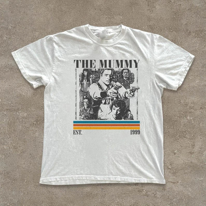 The Mummy Movie T-Shirt, Retro Film Shirt Unisex T-shirt, Sweatshirt, Hoodie, Long Sleeve Tee - T-Shirt, Sweatshirt, Hoodie