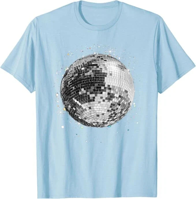Black and White Disco Ball Club Retro T-Shirt Unisex T-shirt, Sweatshirt, Hoodie, Long Sleeve Tee - T-Shirt, Sweatshirt, Hoodie