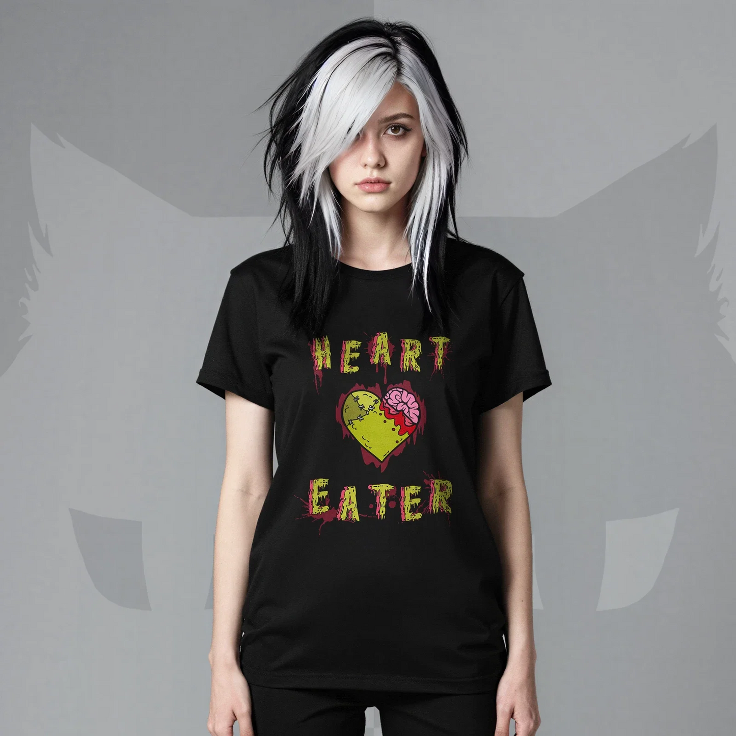 Heart Eater Zombie Heart Emo Goth T-Shirt Edgy Alt Aesthetic Graphic Tee Unisex T-shirt, Sweatshirt, Hoodie, Long Sleeve Tee - T-Shirt, Sweatshirt, Hoodie