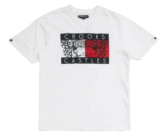 "Crooks & Castles Crooks Figure White Short Sleeve T-Shirt - XL Unisex T-shirt, Sweatshirt, Hoodie, Long Sleeve Tee - T-Shirt, Sweatshirt, Hoodie