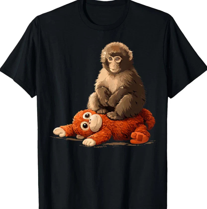 Sad Monkey Punch Meme Sitting On Orange Toy T-Shirt Unisex T-shirt, Sweatshirt, Hoodie, Long Sleeve Tee - T-Shirt, Sweatshirt, Hoodie
