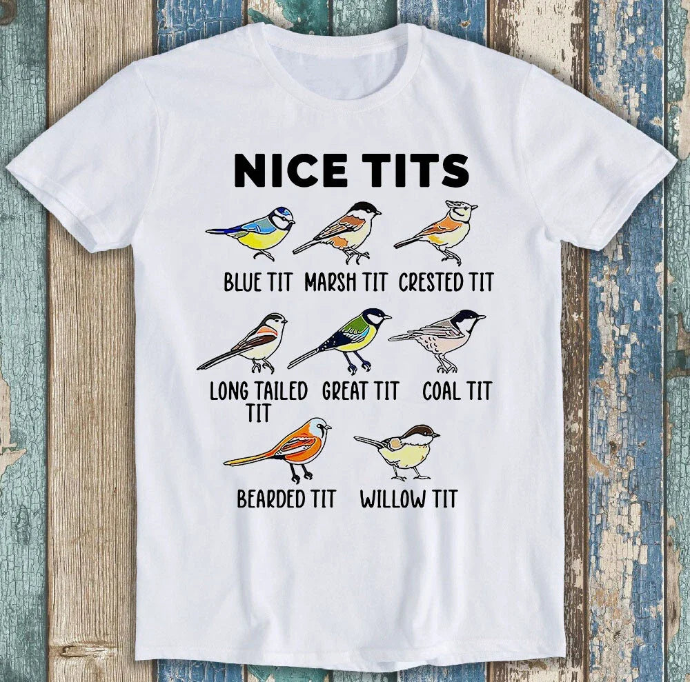 Nice T*ts Funny Bird Marsh Blue Crested  Funny Unisex Gift Tee T Shirt M1339 Unisex T-shirt, Sweatshirt, Hoodie, Long Sleeve Tee - T-Shirt, Sweatshirt, Hoodie