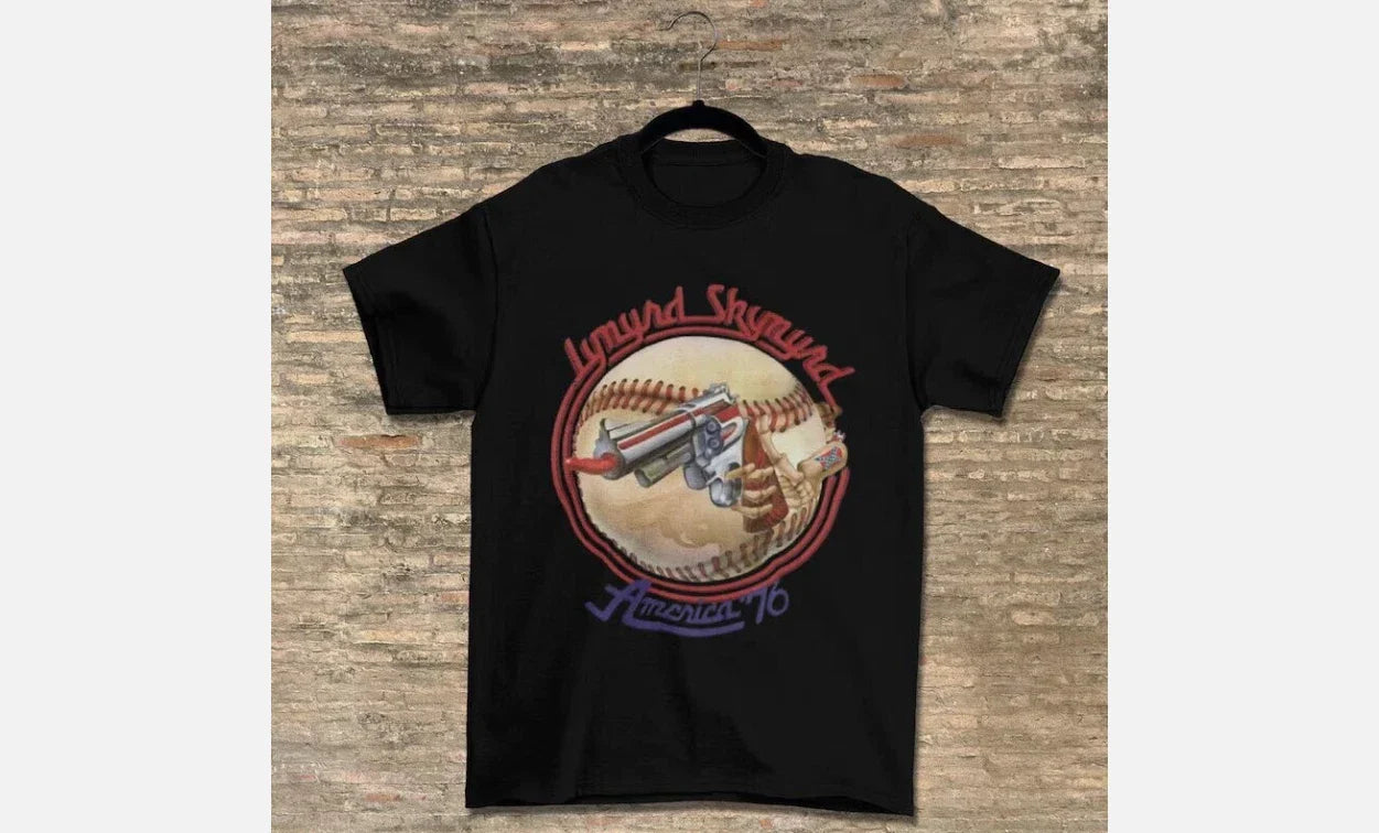 NEW! Lynyrd Skynyrd America' 76 Tour Unisex Cotton T-shirt, Size S-5XL Unisex T-shirt, Sweatshirt, Hoodie, Long Sleeve Tee - T-Shirt, Sweatshirt, Hoodie