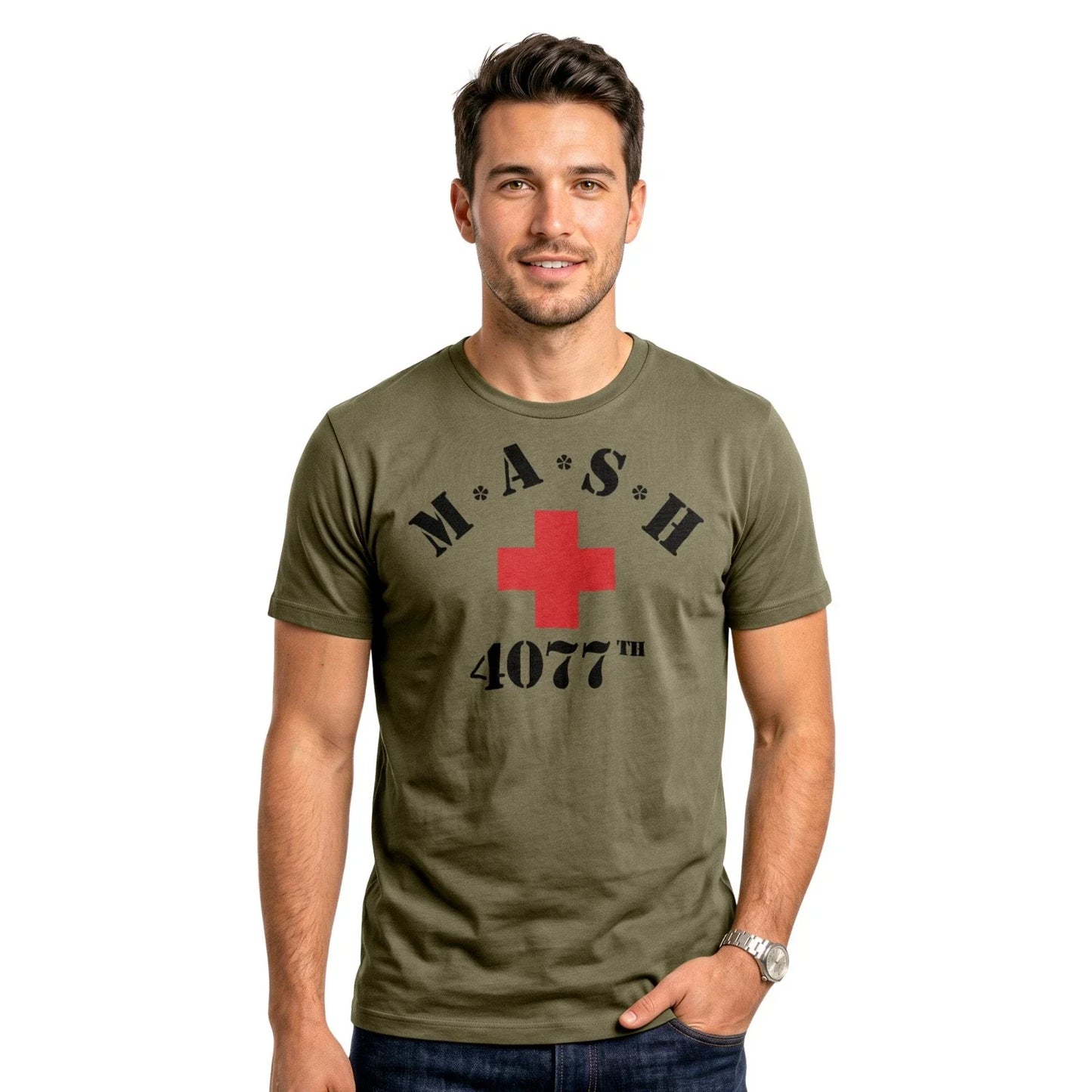 Vintage MAS*H 4077th T-Shirt | Retro Military Army 80s TV Show  Comedy USA Tee Unisex T-shirt, Sweatshirt, Hoodie, Long Sleeve Tee - T-Shirt, Sweatshirt, Hoodie
