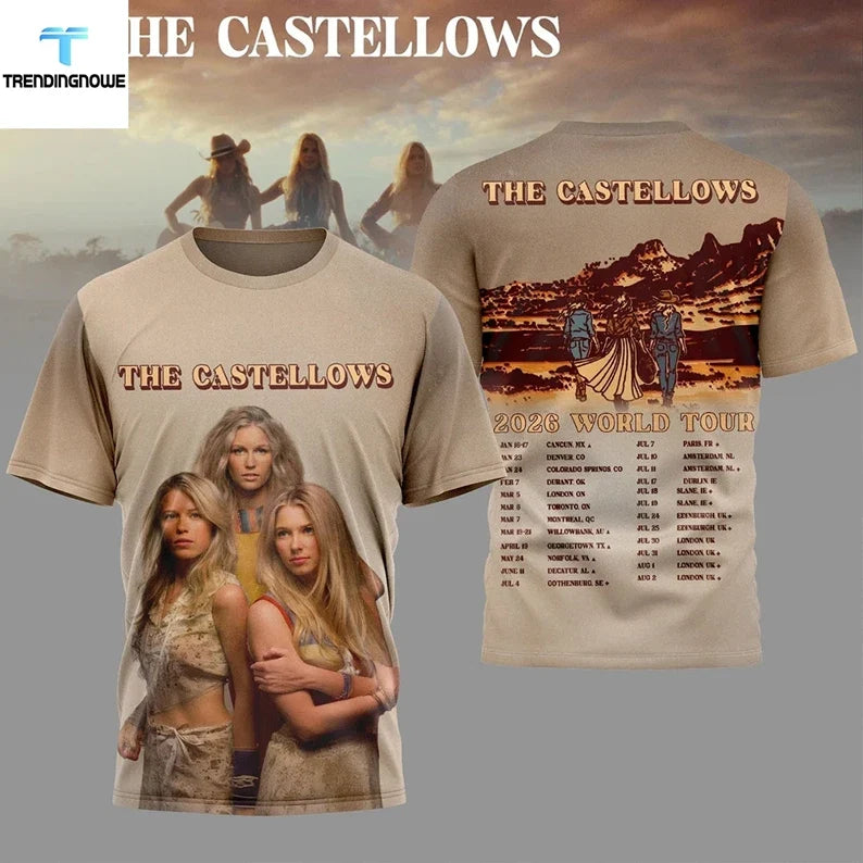 The Castellows world tour 3D T-shirt unisex All sizes 1F2608 Unisex T-shirt, Sweatshirt, Hoodie, Long Sleeve Tee - T-Shirt, Sweatshirt, Hoodie
