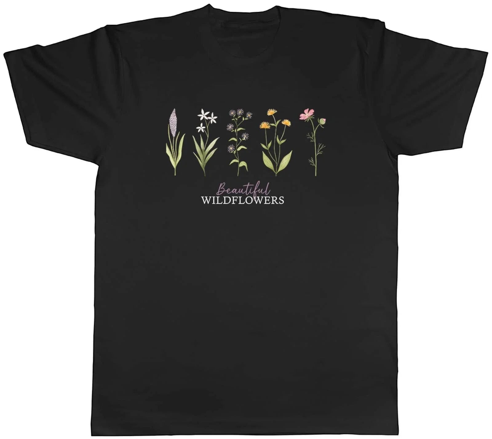 Beautiful Wildflowers Mens T-Shirt Floral Summer Season Unisex Tee Gift Unisex T-shirt, Sweatshirt, Hoodie, Long Sleeve Tee - T-Shirt, Sweatshirt, Hoodie