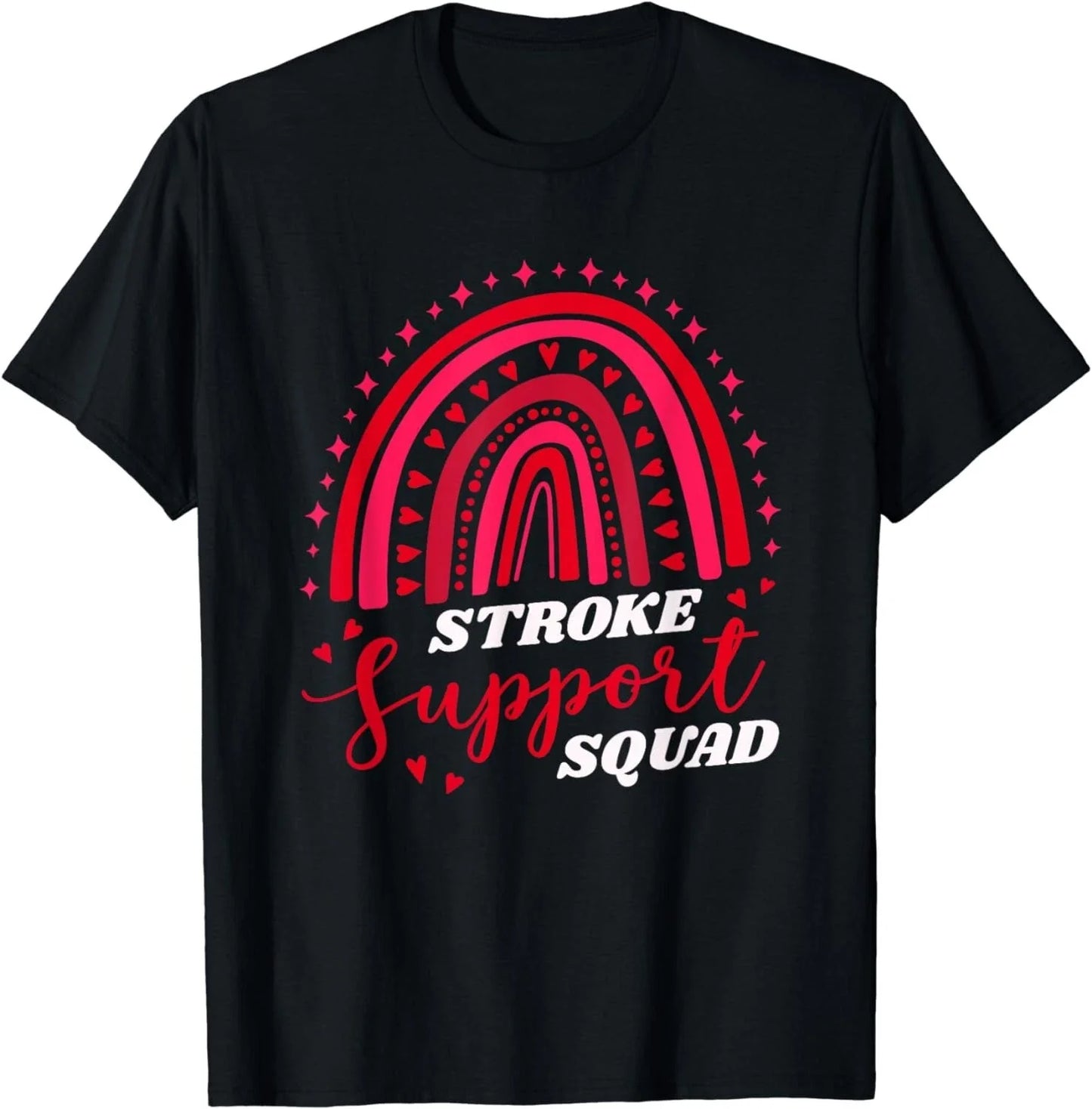Stroke Support Squad, Stroke Survivor Team Gift Unisex T-Shirt Unisex T-shirt, Sweatshirt, Hoodie, Long Sleeve Tee - T-Shirt, Sweatshirt, Hoodie