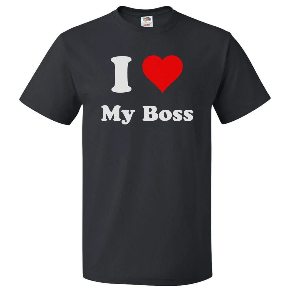 I Love My Boss T shirt I Heart My Boss Tee Unisex T-shirt, Sweatshirt, Hoodie, Long Sleeve Tee - T-Shirt, Sweatshirt, Hoodie