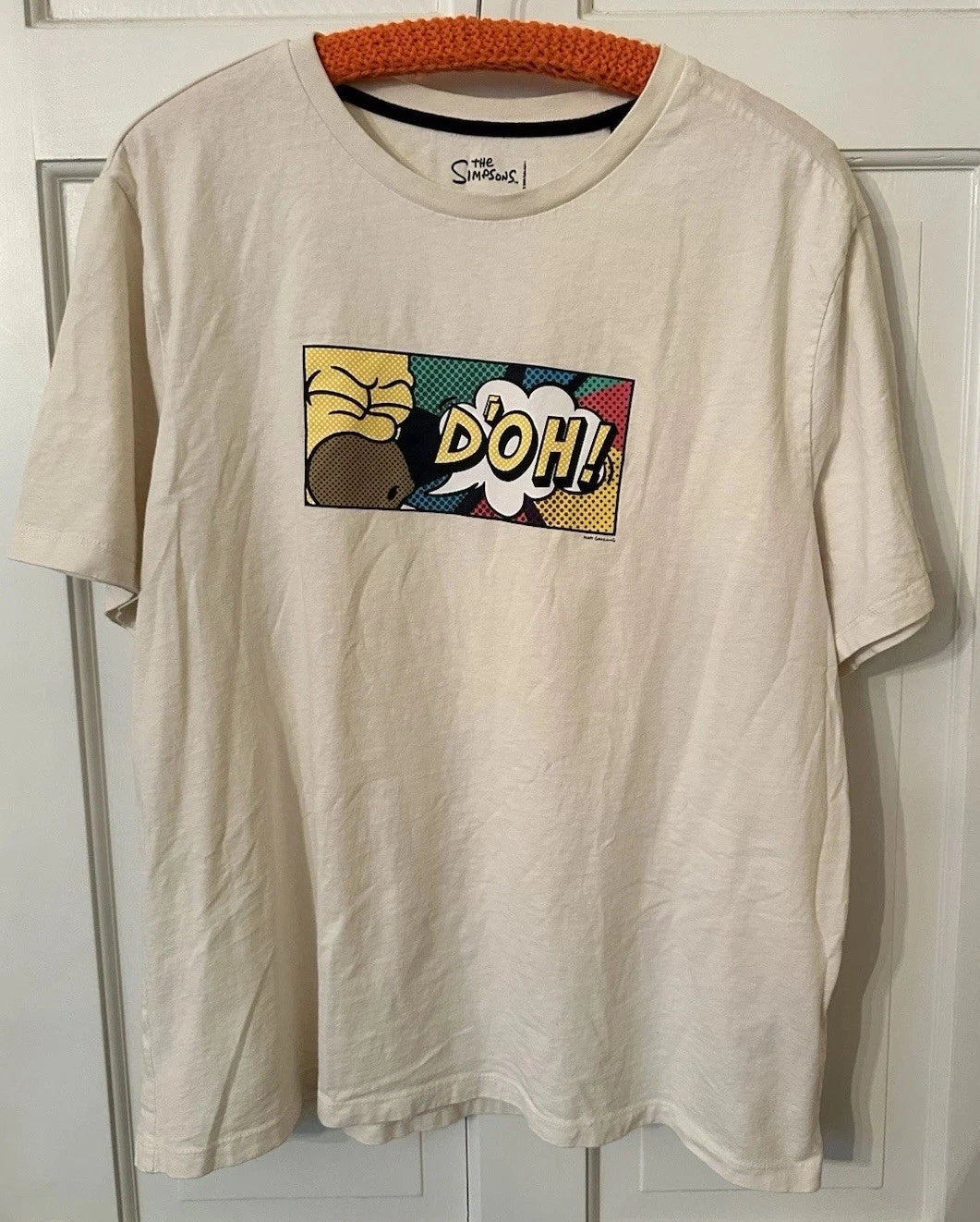 The Simpsons Homer Doh Pop Art Graphic T-shirt XL Unisex T-shirt, Sweatshirt, Hoodie, Long Sleeve Tee - T-Shirt, Sweatshirt, Hoodie