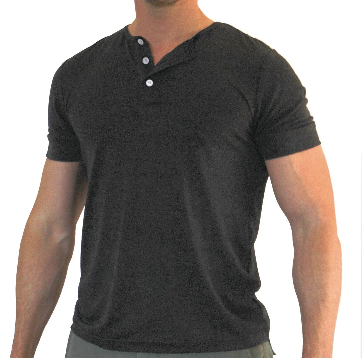 DRIVE Ryan Gosling Vintage Style HENLEY Charcoal T Shirt by Magnoli Clothiers Unisex T-shirt, Sweatshirt, Hoodie, Long Sleeve Tee - T-Shirt, Sweatshirt, Hoodie