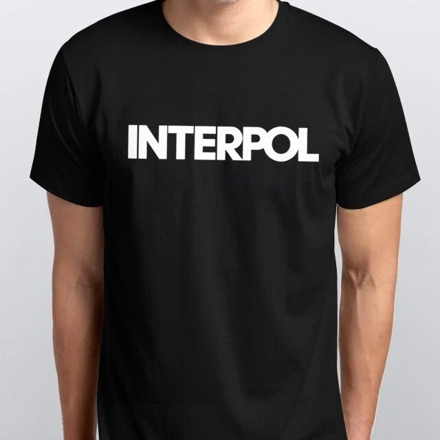 INTERPOL new T-SHIRT All sizes S M L XL XXL colours Black, White Unisex T-shirt, Sweatshirt, Hoodie, Long Sleeve Tee - T-Shirt, Sweatshirt, Hoodie