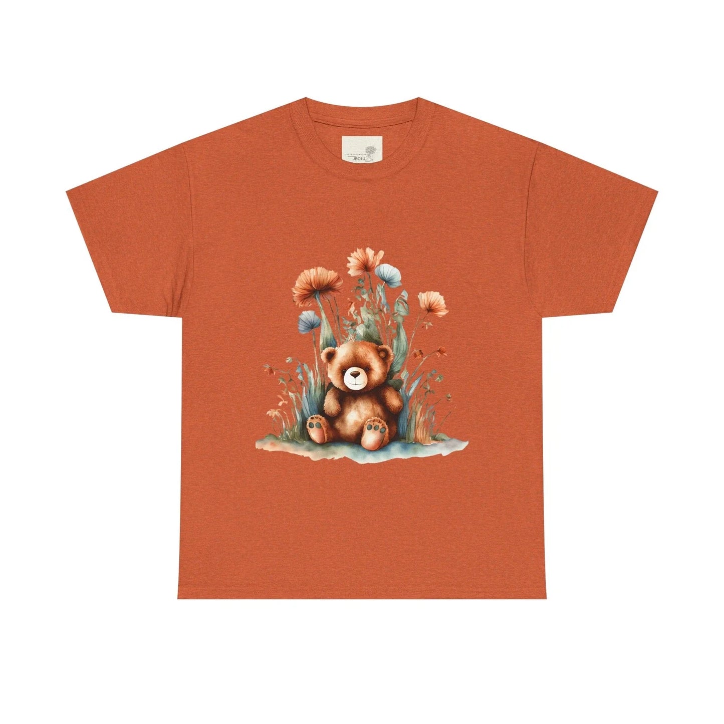 Trendy Unisex Tee: Floral Teddy Bear, Motivational, Cute Gift, Spring Fashion, Unisex T-shirt, Sweatshirt, Hoodie, Long Sleeve Tee - T-Shirt, Sweatshirt, Hoodie