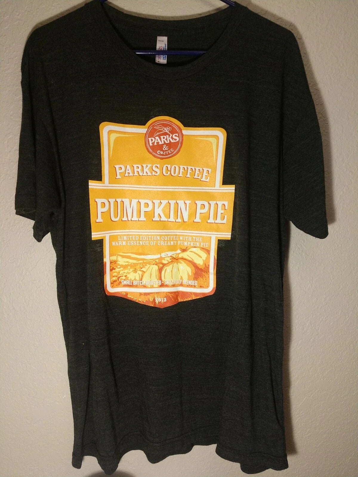 Parks & Co.ffee Pumpkin Pie Shirt XL Texas Coffee Unisex T-shirt, Sweatshirt, Hoodie, Long Sleeve Tee - T-Shirt, Sweatshirt, Hoodie