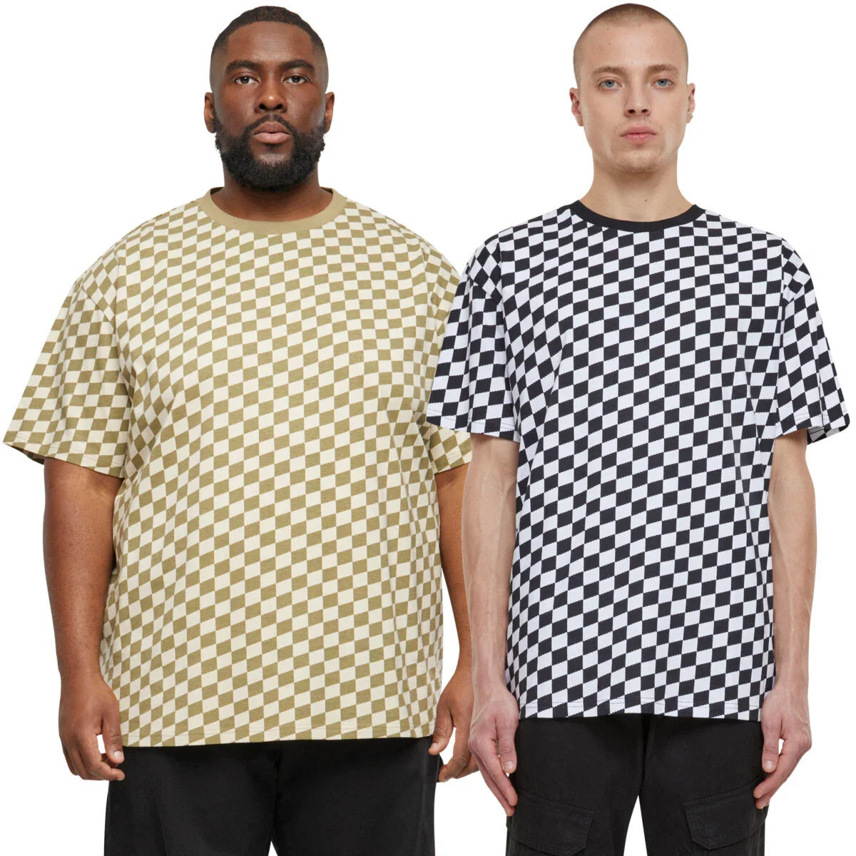 Urban Classics Oversized Check Tee Men's T-Shirt Cotton Checkered Jersey Unisex T-shirt, Sweatshirt, Hoodie, Long Sleeve Tee - T-Shirt, Sweatshirt, Hoodie
