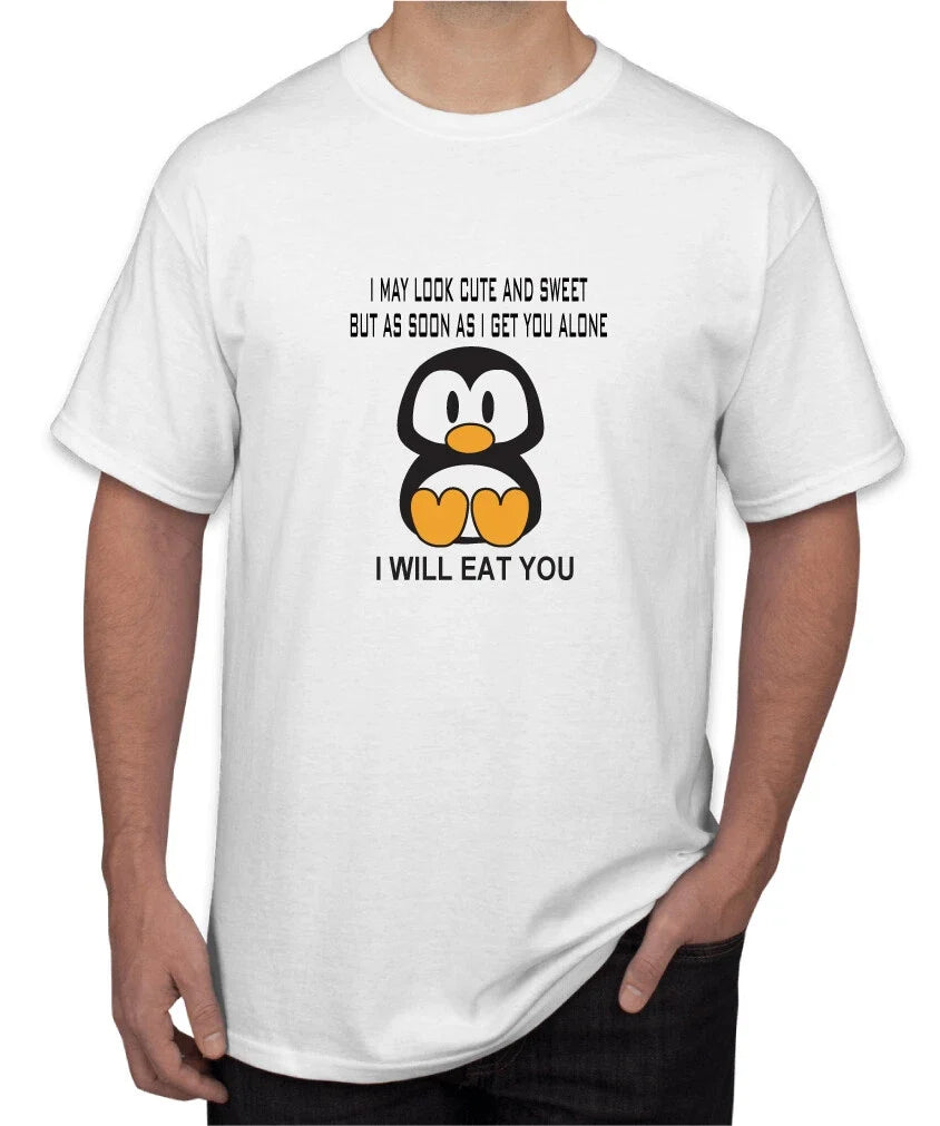 I May Look Cute and Sweet Funny Penguin T-Shirt Unisex T-shirt, Sweatshirt, Hoodie, Long Sleeve Tee - T-Shirt, Sweatshirt, Hoodie