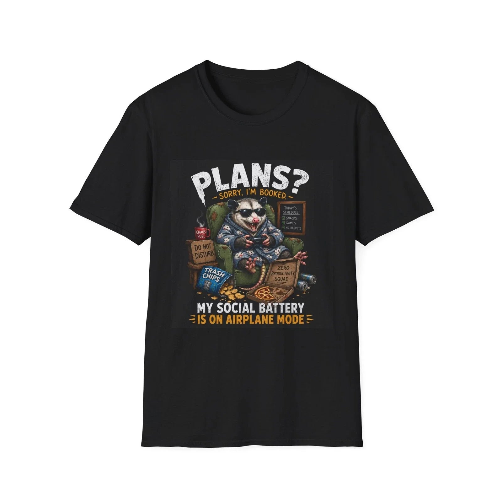 Plans? Sorry Im Booked Possum Shirt | Introvert T-Shirt Unisex T-shirt, Sweatshirt, Hoodie, Long Sleeve Tee - T-Shirt, Sweatshirt, Hoodie