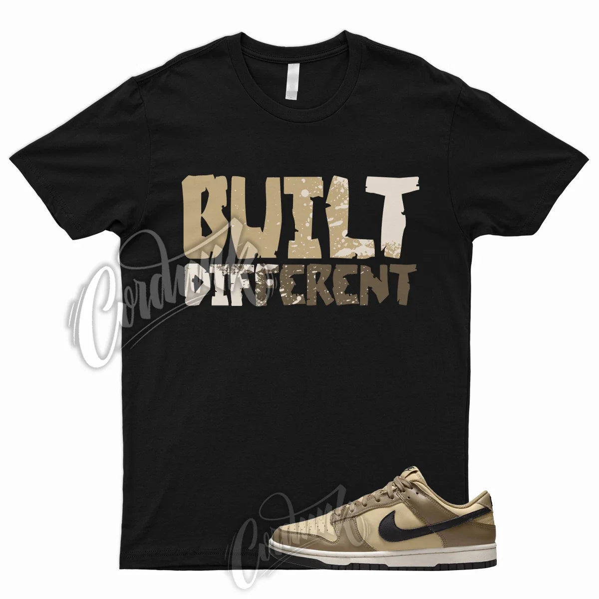 BUILT Shirt for Dunk Low Dark Driftwood Black Sesame Sail Khaki Tan Drift Wood 1 Unisex T-shirt, Sweatshirt, Hoodie, Long Sleeve Tee - T-Shirt, Sweatshirt, Hoodie