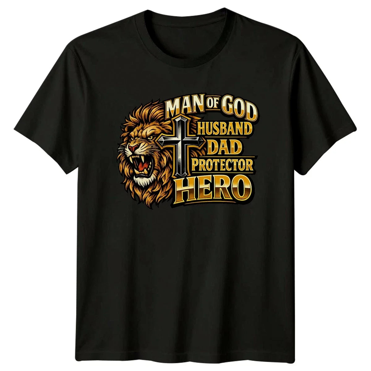 Man Of God Husband Dad Mens T-Shirt Christian Dad Fathers Day Gift For Him Unisex T-shirt, Sweatshirt, Hoodie, Long Sleeve Tee - T-Shirt, Sweatshirt, Hoodie