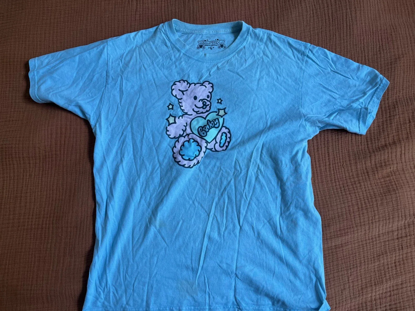 Baby Milky Bears Graphic T-Shirt Blue Kawaii Bear Print Mens Medium Unisex T-shirt, Sweatshirt, Hoodie, Long Sleeve Tee - T-Shirt, Sweatshirt, Hoodie