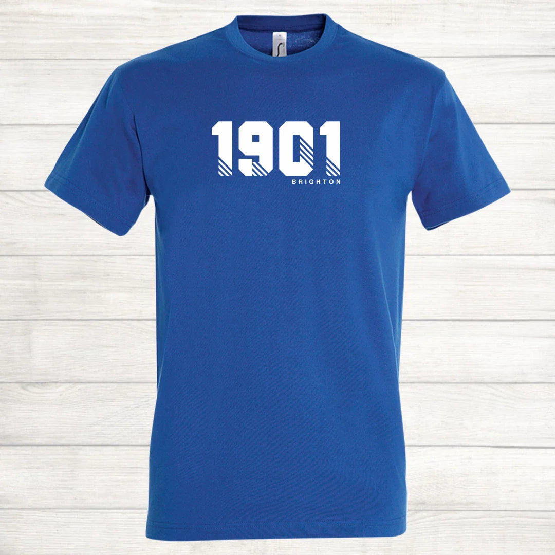 Brighton Football Shirt 1901 Est Year Retro Gift Casual T Shirt Unisex T-shirt, Sweatshirt, Hoodie, Long Sleeve Tee - T-Shirt, Sweatshirt, Hoodie