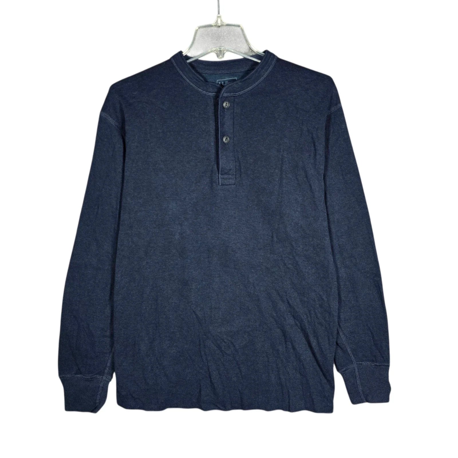 LL Bean River Driver Henley Shirt Men Medium Long Sleeve Traditional Fit Blue Unisex T-shirt, Sweatshirt, Hoodie, Long Sleeve Tee - T-Shirt, Sweatshirt, Hoodie