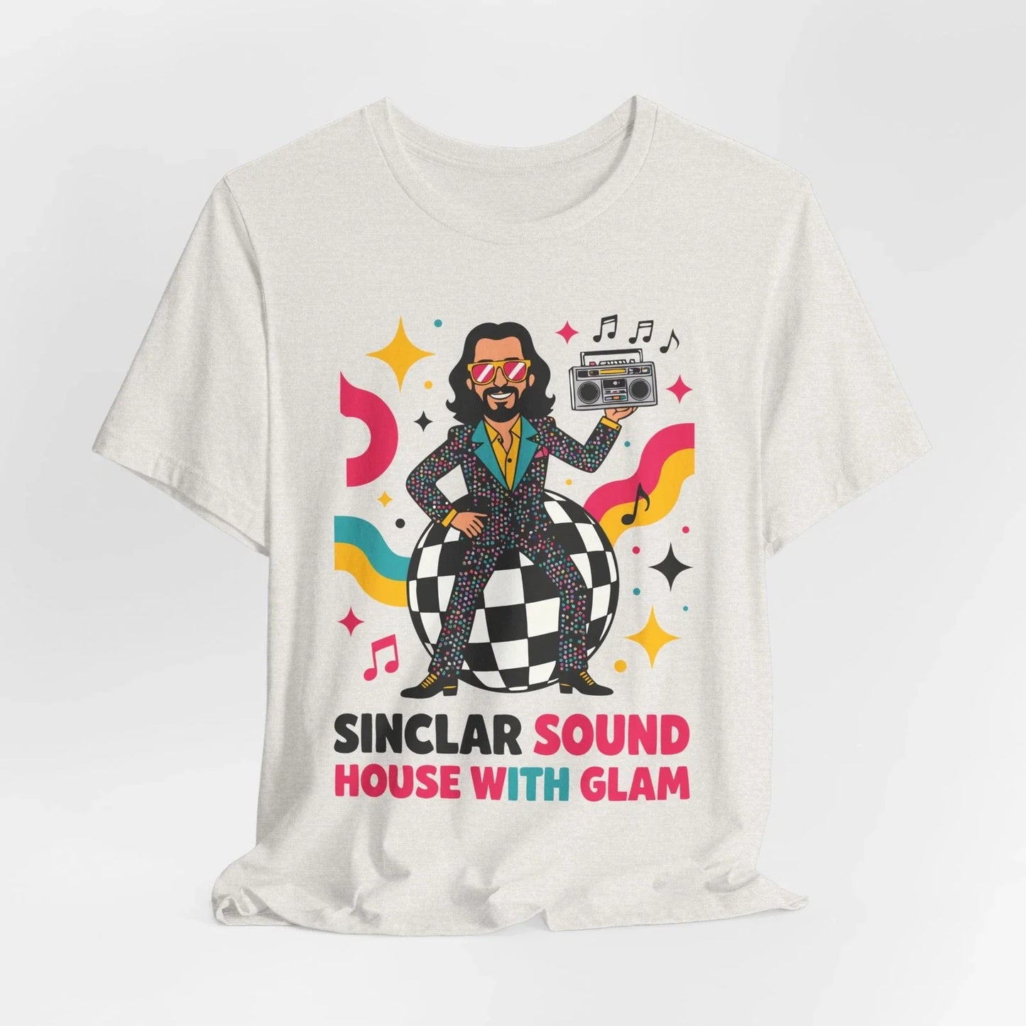 Bob Sinclar Disco Vibes Tee  Retro-Inspired Unisex Shirt for Bold Style Unisex T-shirt, Sweatshirt, Hoodie, Long Sleeve Tee - T-Shirt, Sweatshirt, Hoodie