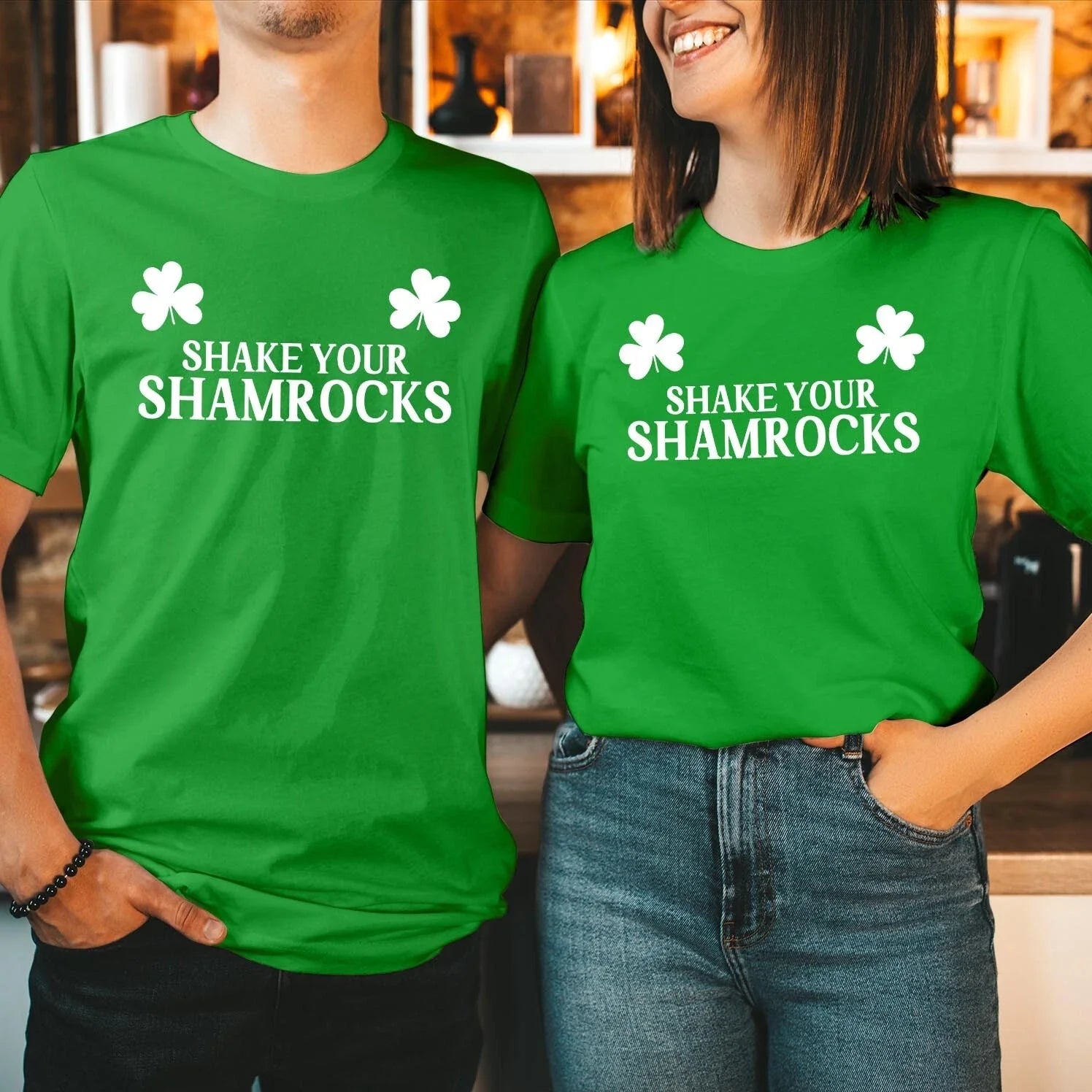 TSHIRT (210) Shake Your Shamrocks Happy St Patricks Day Green T-Shirt Outfit Top Unisex T-shirt, Sweatshirt, Hoodie, Long Sleeve Tee - T-Shirt, Sweatshirt, Hoodie